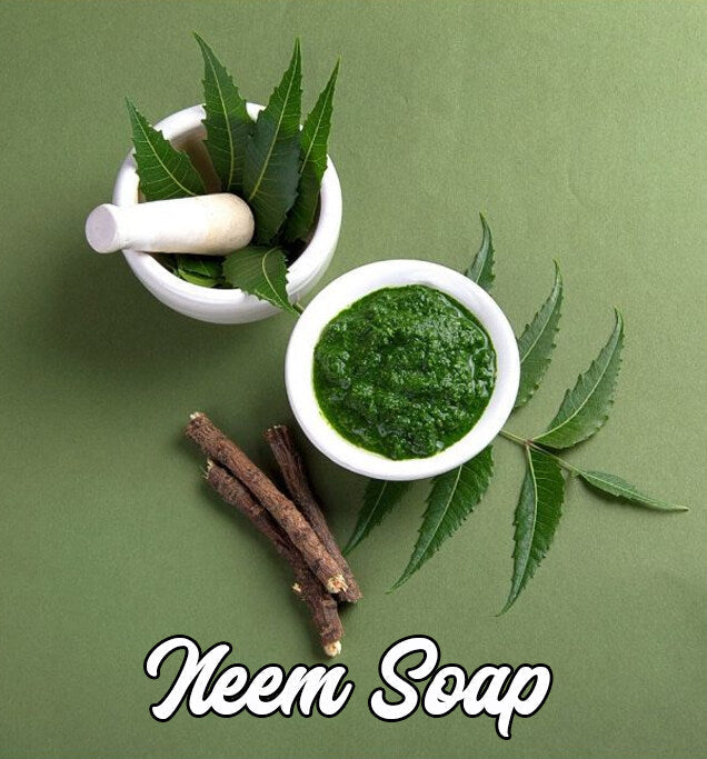 6 Pcs - Neem Herbal Soap - Pure Neem for Skin benefits - Face Wash - Shower -90gm