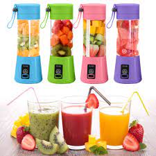 6 Blades Electric Blender Mini Portable Food Grade Water Bottle Portable Fruit Juicer Machine - Mashkoor.pk