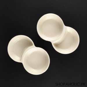 PACK OF 2PCS White Commercial Small Dishes for Serving Sauces Melamine